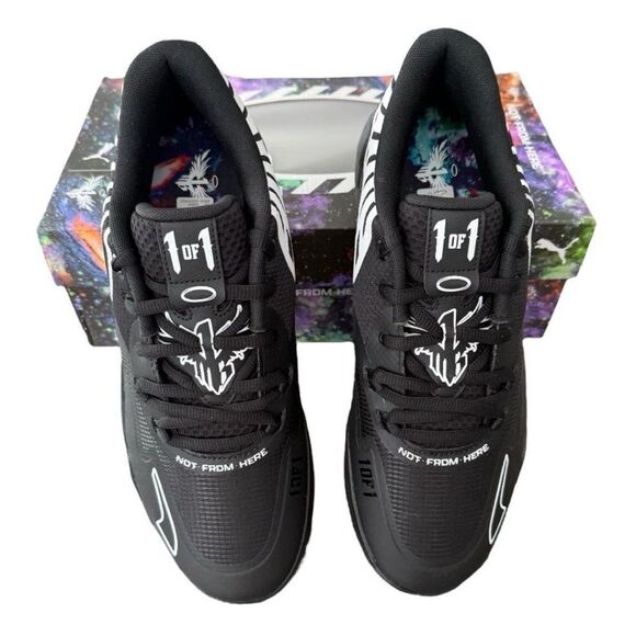 Puma x LaMelo Ball MB.01 Lo Size 12 Black Basketball Sneakers Shoes NIB - Picture 5 of 16